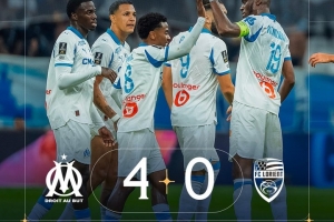 馬賽4-0大勝洛里昂：格林伍德點(diǎn)射破門，帕瓦爾斬獲馬賽生涯首球