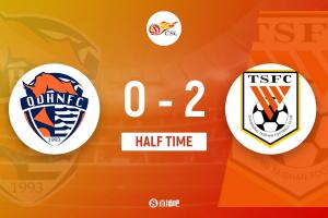 半場-泰山2-0領(lǐng)先海牛 李小恒頭球破門克雷桑點射劉軍帥手球送點