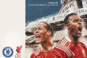 利物浦發(fā)布客戰(zhàn)切爾西海報：范迪克、薩拉赫、赫拉芬貝赫出鏡