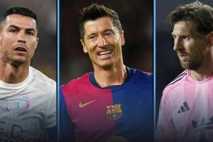 現(xiàn)役射手榜前十：C羅梅西萊萬前三，蘇牙600球第四，內(nèi)馬爾第10