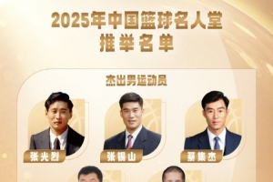 2025年中國籃球名人堂推舉名單確定：巴特爾&王菲&鄭薇在列