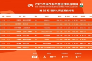 中甲第29輪裁判：邢琦吹重慶銅梁龍vs蘇州東吳，5場(chǎng)比賽設(shè)有VAR