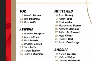 德國U21新一期名單：倫納特-卡爾、比朔夫、小伊布在列