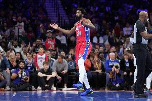 今天76人主場(chǎng)迎戰(zhàn)猛龍 恩比德因傷病管理缺席比賽