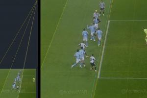 重大誤判？機構(gòu)對紐卡第二球重新劃線，吉馬良斯明顯處于越位位置