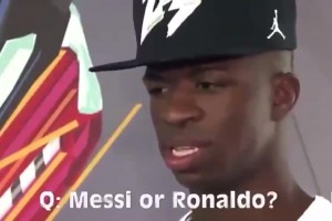 維尼修斯早期采訪：偶像是內馬爾，相較C羅更喜歡梅西！
