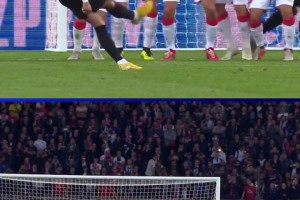 超級(jí)巨星！歐冠官方曬內(nèi)馬爾單場(chǎng)比賽任意球世界波雙響??